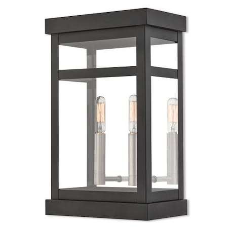 Livex Lighting Hopewell 2 Light Black Outdoor Wall Lantern 20705-04